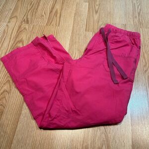 Spread Good Cheer Pink Scrub Pants Drawstring‎ Waist Women's